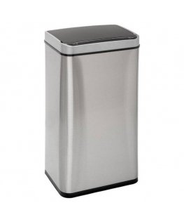 5five Simply Smart Steel Automatic Trash Can 40L, Stainless Steel, Silver