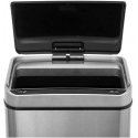5five Simply Smart Steel Automatic Trash Can 40L, Stainless Steel, Silver
