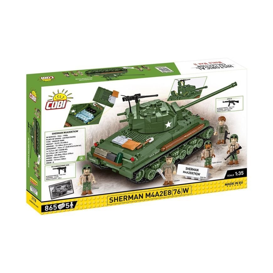 Blocks Sherman M4A2E8 865 blocks – 2