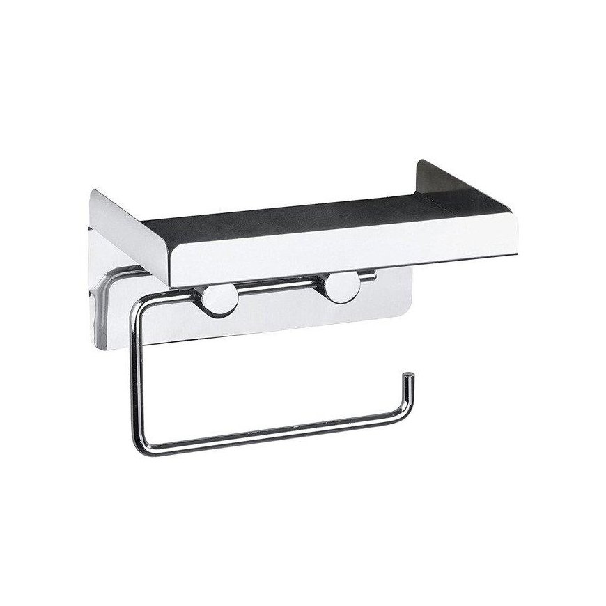 Toilet paper holder with tissue shelf - 2 in 1, WENKO