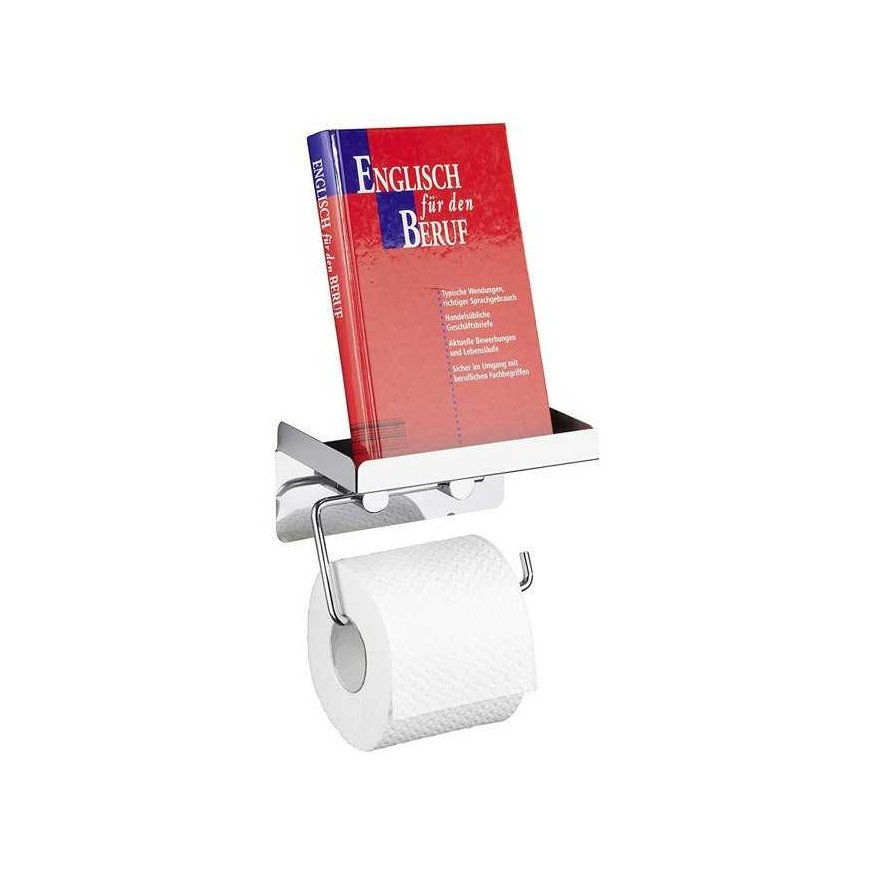 Toilet paper holder with tissue shelf - 2 in 1, WENKO – 4