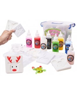 Ikonka Crystal glue slime 3D set 26 pcs.