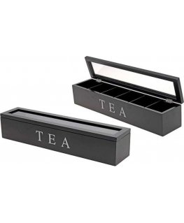 Excellent Housware EXCELLENT HOUSEHOLD Ware Tea Box, 6 Compartments