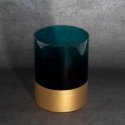 Eurofirany LIMITED COLLECTION LILI6 Candlestick, ∅ 15 X 20 cm, color: turquoise, gold Eurofirany LIMITED COLLECTION LILI6 Candlestick, ∅ 15 X 20 cm, color: turquoise, gold
