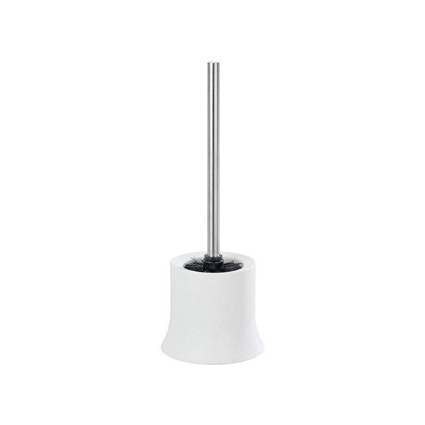BASIC White brush container + toilet brush, WENKO