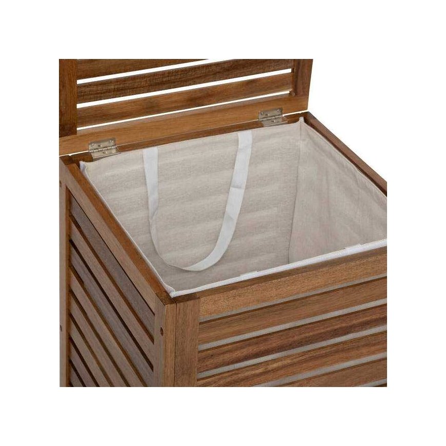 5five Simply Smart ACACIA wooden laundry basket, 65 l – 2