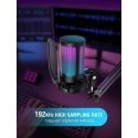 FIFINE A6VB Cardioid Wired Microphone (Blue) with RGB | USB FIFINE A6VB Cardioid Wired Microphone (Blue) with RGB | USB