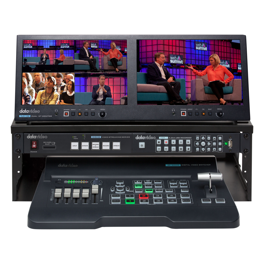 Datavideo GO-500-Studio 4 Inp HDMI switcher w. streaming/rec