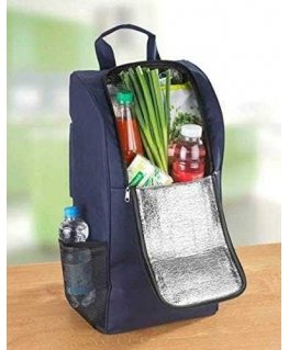 Maximex Shopping trolley with telescopic handle and folding seat, spacious rack basket with triple wheels - 35 l