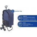 Maximex Shopping trolley with telescopic handle and folding seat, spacious rack basket with triple wheels - 35 l Maximex Shopping trolley with telescopic handle and folding seat, spacious rack basket with triple wheels - 35 l