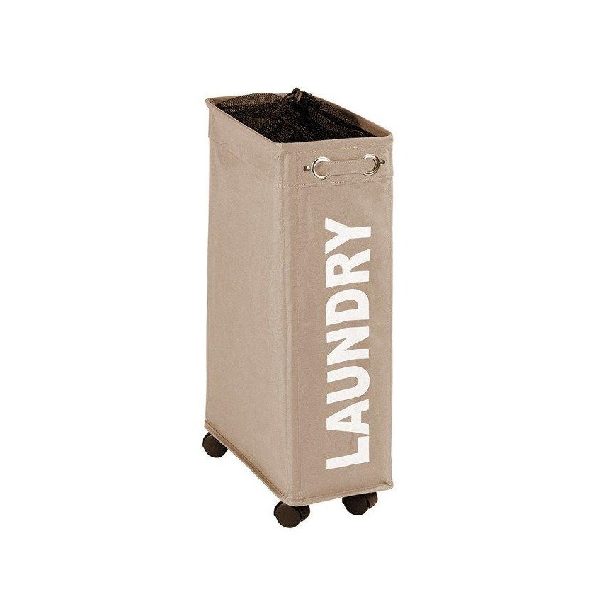 CORNO laundry basket, container 43 l - color taupe, WENKO