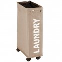 CORNO laundry basket, container 43 l - color taupe, WENKO