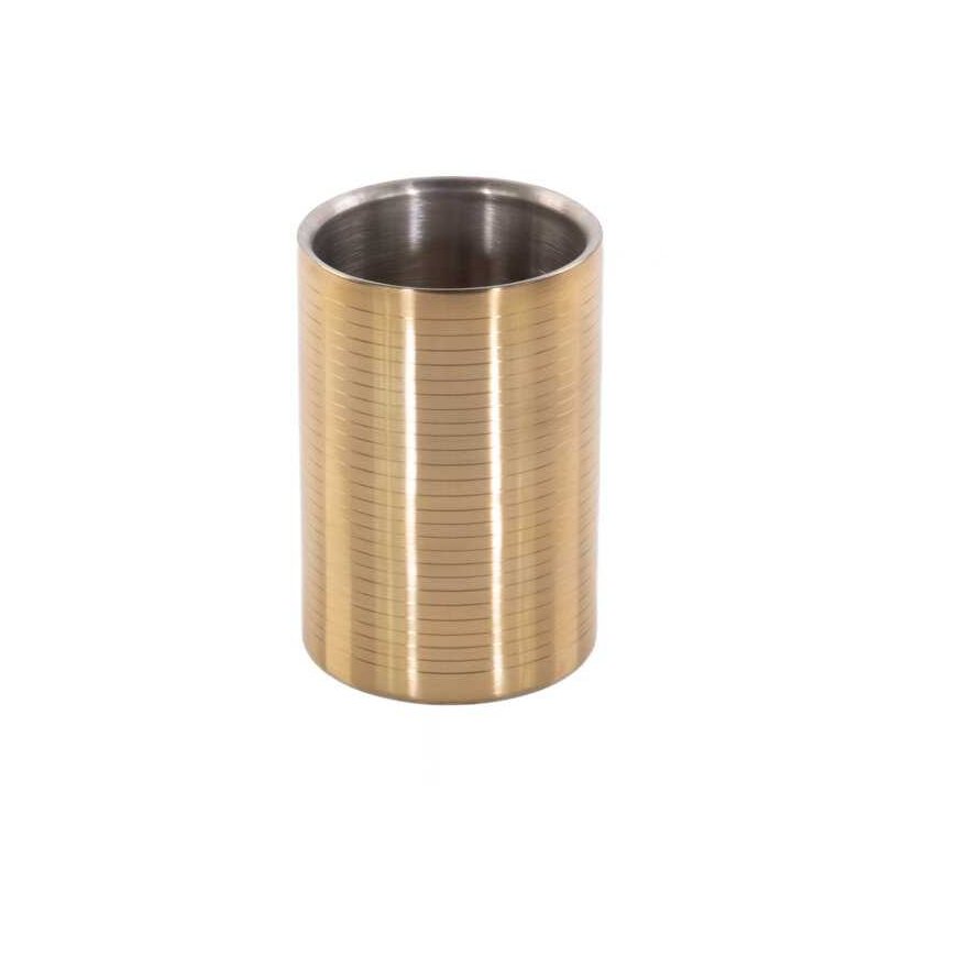 Excellent Houseware Nerūdijančio plieno butelių šaldytuvas, Ø 12 cm, auksinė – 2