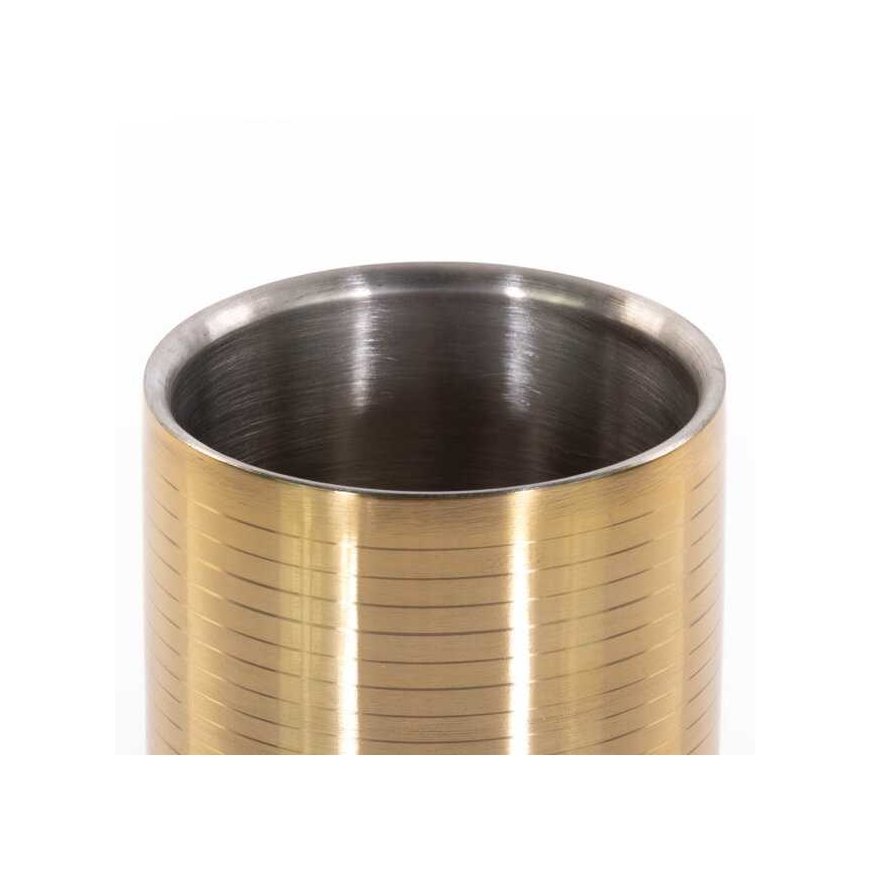 Excellent Houseware Nerūdijančio plieno butelių šaldytuvas, Ø 12 cm, auksinė – 5