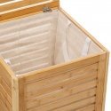 5five Simply Smart Sicela bathroom laundry basket made of bamboo, natural brown color by Five