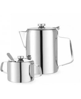 Stainless steel sugar bowl with lid, 300 ml, Hendi, silver color
