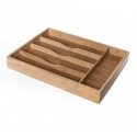 Bamboo Stalo įrankių dėžutė, stalčiaus papildymas - 5 skyriai, bambuko medis, 34 x 25 x 4,5 cm Bamboo Stalo įrankių dėžutė, stalčiaus papildymas - 5 skyriai, bambuko medis, 34 x 25 x 4,5 cm
