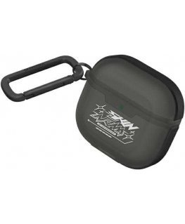 Skinarma Kinzoku headphone case Apple AirPods 4 smoke