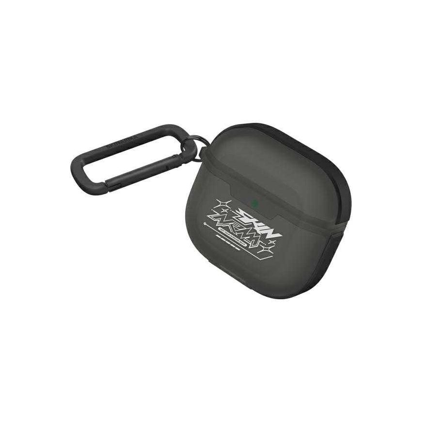 Skinarma Kinzoku headphone case Apple AirPods 4 smoke