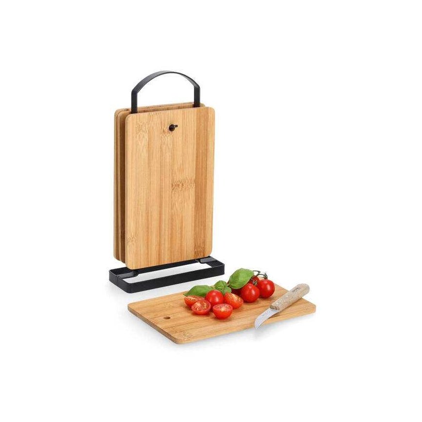 Zeller Set of 10 cutting boards on a stand, 16 x 6.5 cm – 2