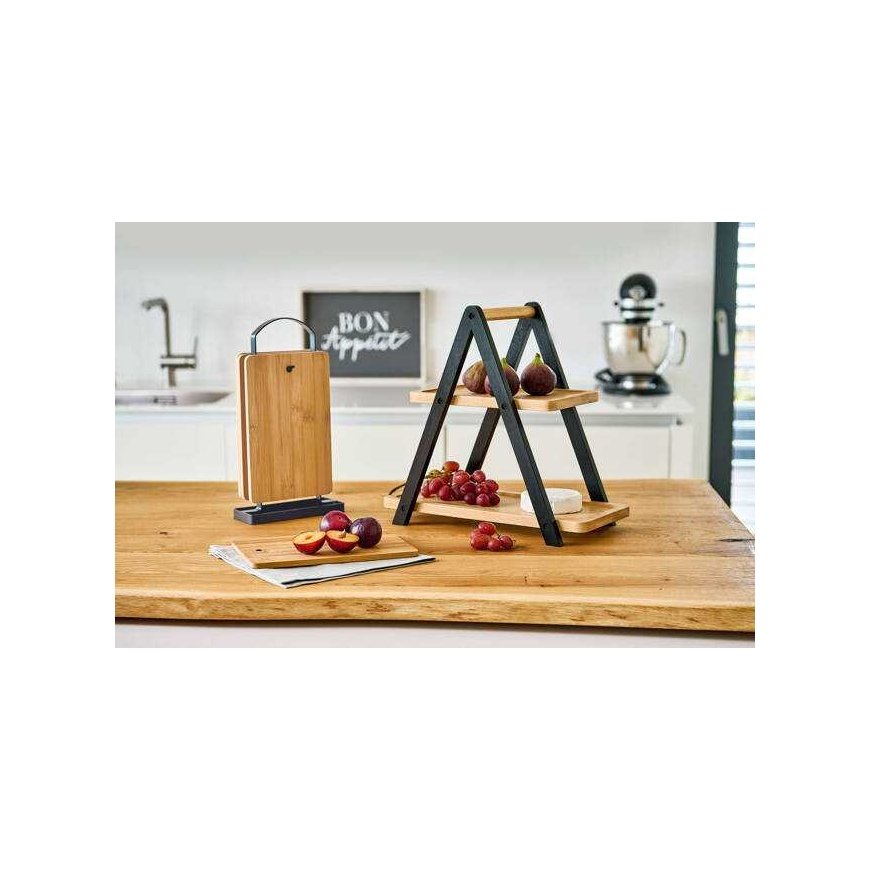 Zeller Set of 10 cutting boards on a stand, 16 x 6.5 cm – 3