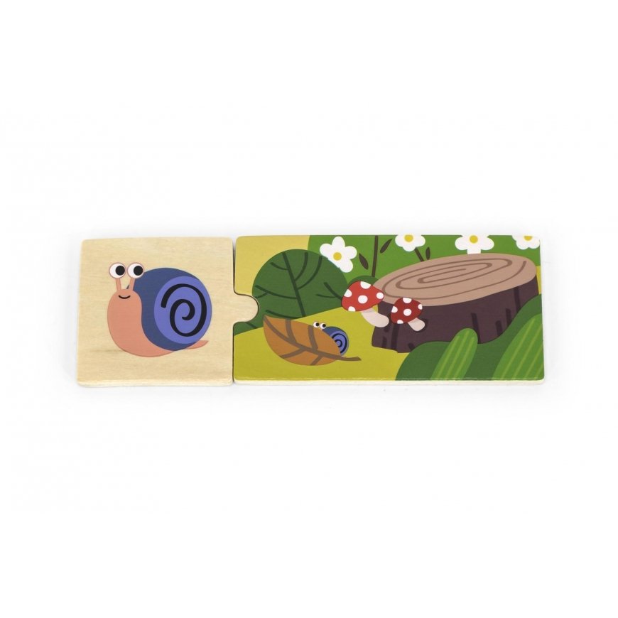 Viga Toys Gyvūnų dėlionė – 3