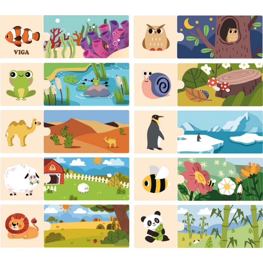Viga Toys Animal Puzzle – 5