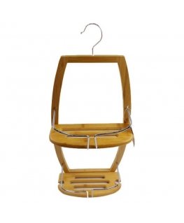 5five Simply Smart Bamboo Bathroom Shower Shelf, Bamboo - 2 Tiers,