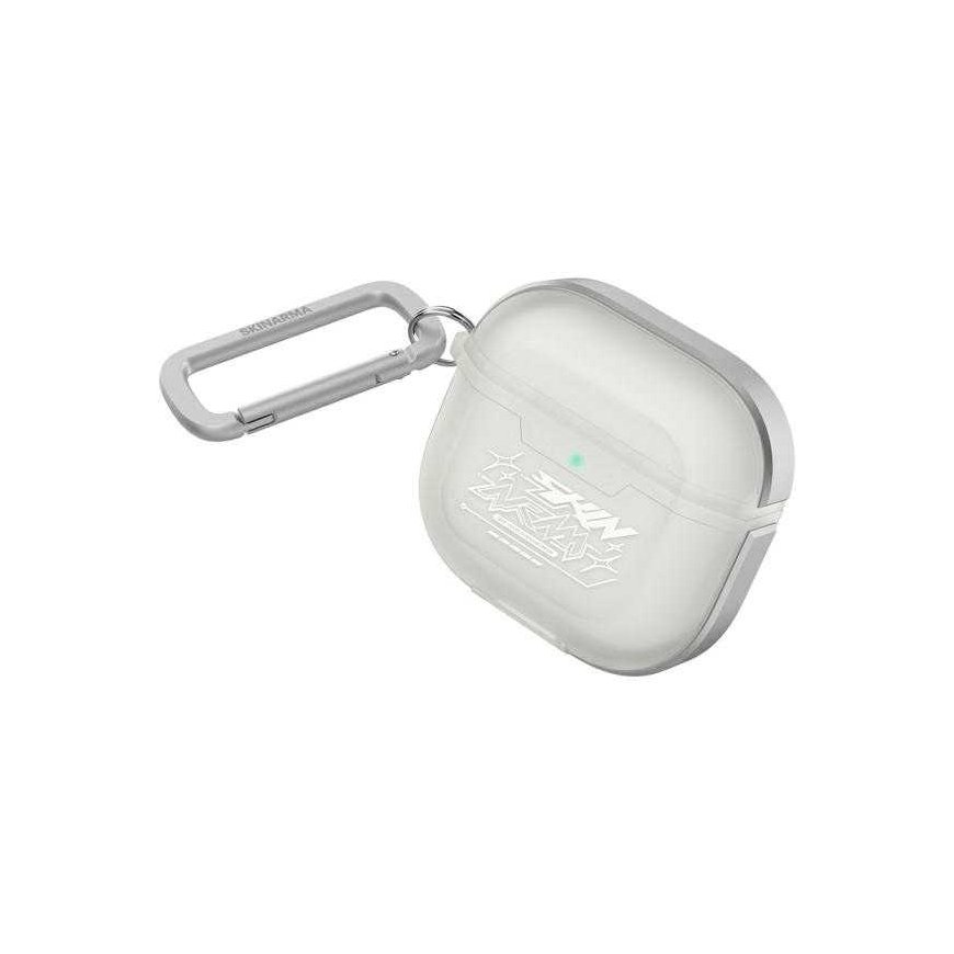 Skinarma Kinzoku headphone case Apple AirPods 4 frost