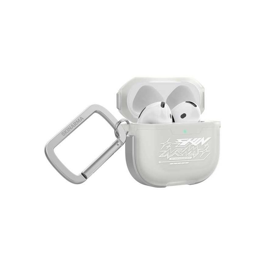 Skinarma Kinzoku headphone case Apple AirPods 4 frost – 3