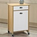 Bar on wheels with waste collection basket, oak sonoma, Kesper Bar on wheels with waste collection basket, oak sonoma, Kesper