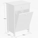 Bar on wheels with waste collection basket, oak sonoma, Kesper Bar on wheels with waste collection basket, oak sonoma, Kesper