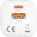 Ładowarka sieciowa 1x USB-A 1x USB-C QC 33W biała Ładowarka sieciowa 1x USB-A 1x USB-C QC 33W biała