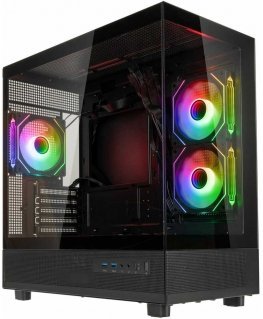 GSI SmartAssembly ARGB Glass Micro-ATX -kotelo - 650 W pronssi