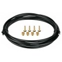 Disc brake hose with fasteners ProX for Tektro 3M black Disc brake hose with fasteners ProX for Tektro 3M black