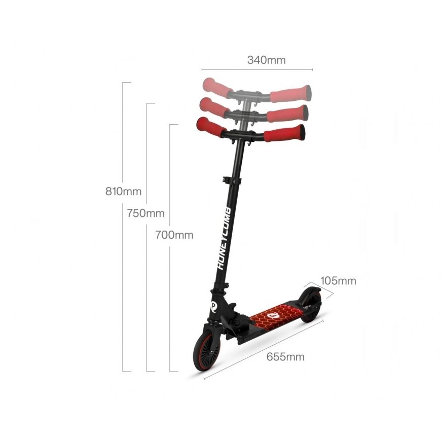 Qplay Scooter Honeycomb Red – 5