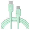 Green Cell USB-C kaapeli 2m 100W Greencell PowerFlex pikalataus PD Mint Green Green Cell USB-C kaapeli 2m 100W Greencell PowerFlex pikalataus PD Mint Green