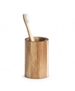 Toothbrush cup, acacia wood, ZELLER