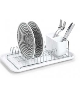 Zeller Dish Drainer, 24x44x13cm, white