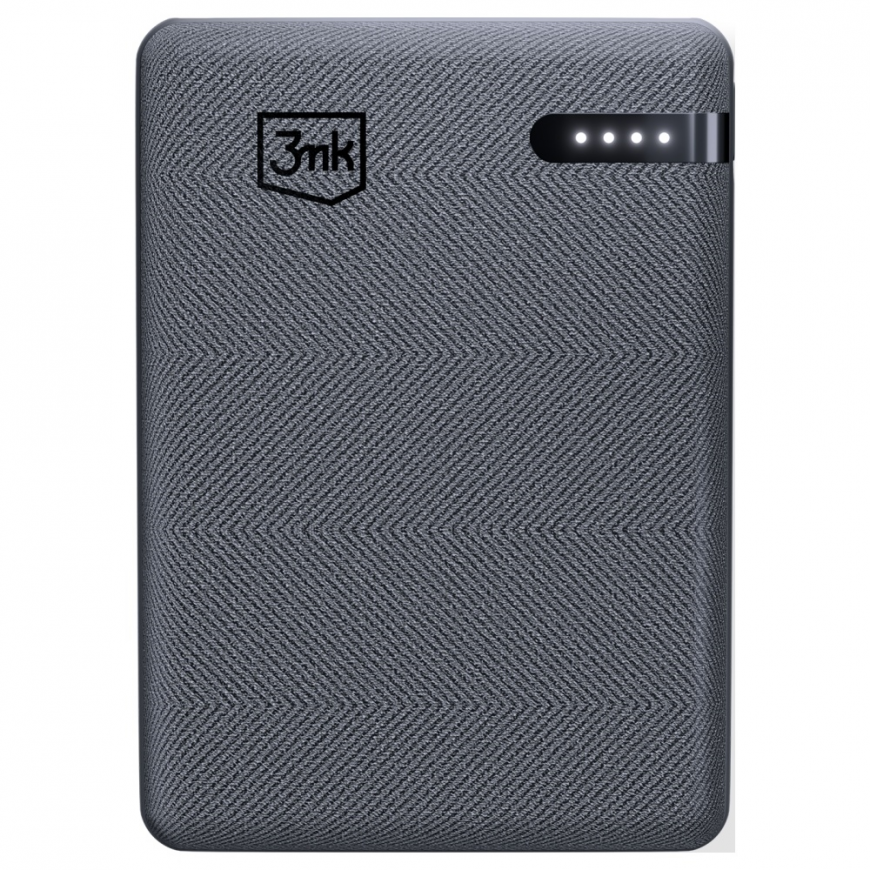 3mk Pocket Powerbank 5000 mAh 12W USB 1C grey – 3