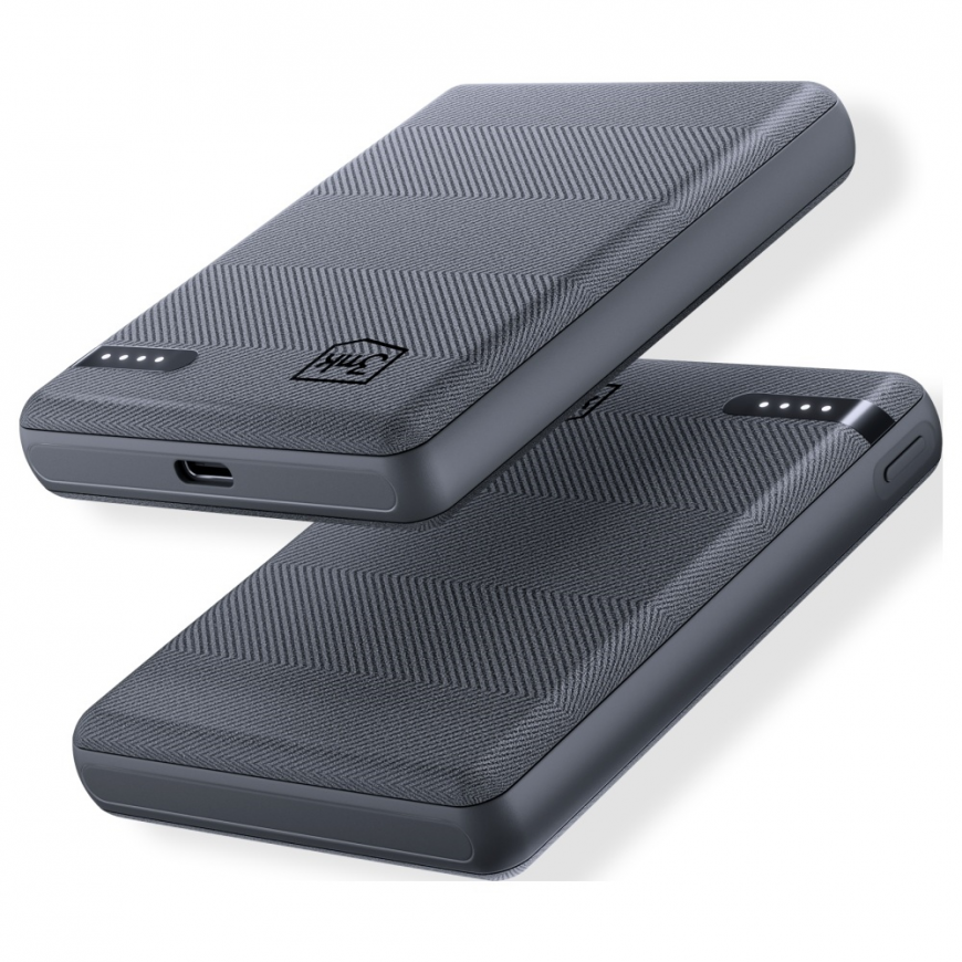 3mk Pocket Powerbank 5000 mAh 12W USB 1C grey – 5