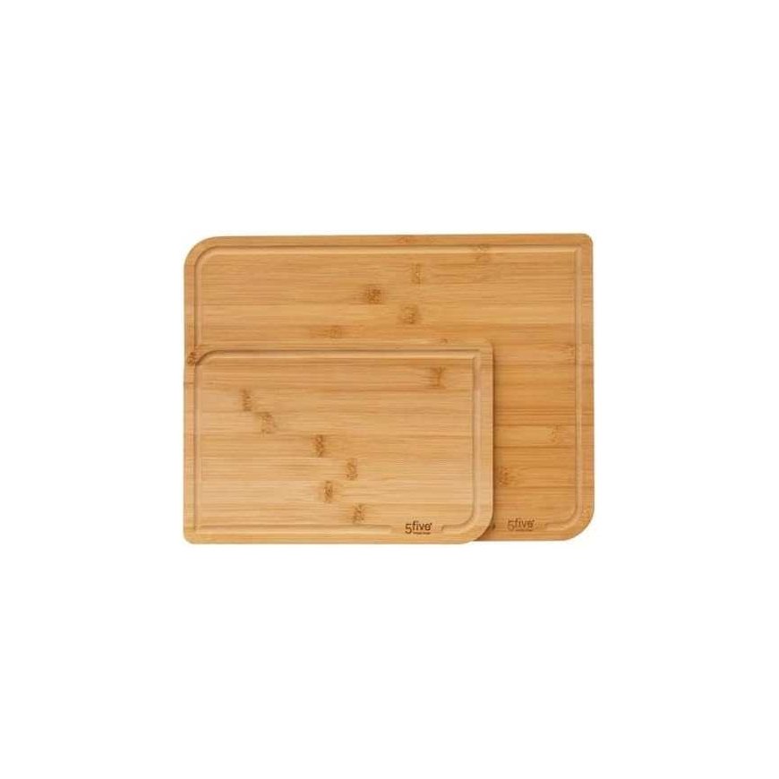 PIECES Bamboo cutting board set, 2 pcs