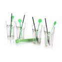 Secret De Gourmet Mojito setti 13 kpl cocktaillasit 330 ml Muddler mikseripillit Secret De Gourmet Mojito setti 13 kpl cocktaillasit 330 ml Muddler mikseripillit