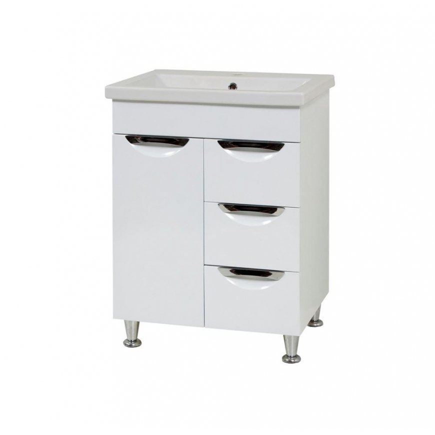 Sanservis Ukraine Bathroom base cabinet Sanservis Laura 60 with crystal