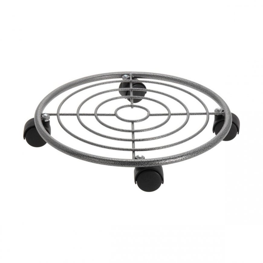 ProGarden Augalų padėklai su ratukais metalinė 35 cm – 2