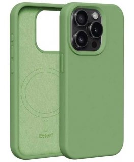Case Telforceone Etteri Silicone Mag Apple iPhone 15 Pro 6.1" light green