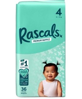 Rascal And Friends RASCAL + FRIENDS diapers - pants size 4, 10-15 kg, 36 pcs., 9307
