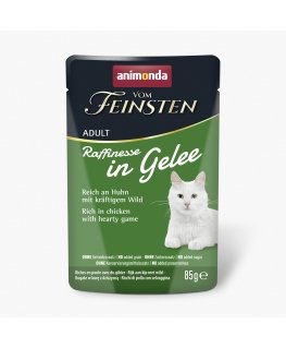 ANIMONDA Vom Feinsten Adult Raffinesse tarretises rikas kana ja tursaga - kassi märgtoit - 85 g