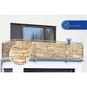 Maximex balcony privacy cover, stone Maximex balcony privacy cover, stone