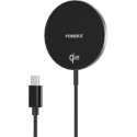 FoneKit WP-15Q2 -langaton Qi2-latausalusta magneetilla, musta FoneKit WP-15Q2 -langaton Qi2-latausalusta magneetilla, musta